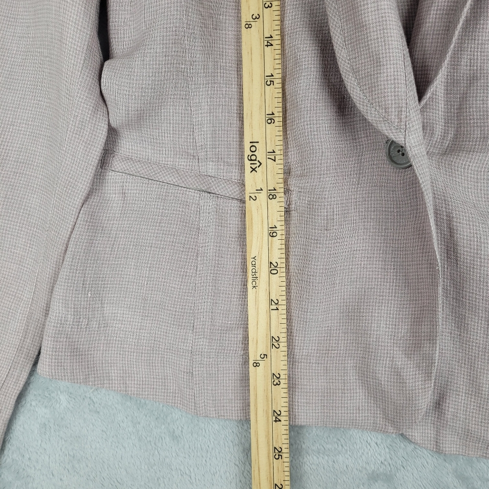 Wrap London Women's Linen Suit Set Blazer Pants Size 10 - Picture 3 of 16